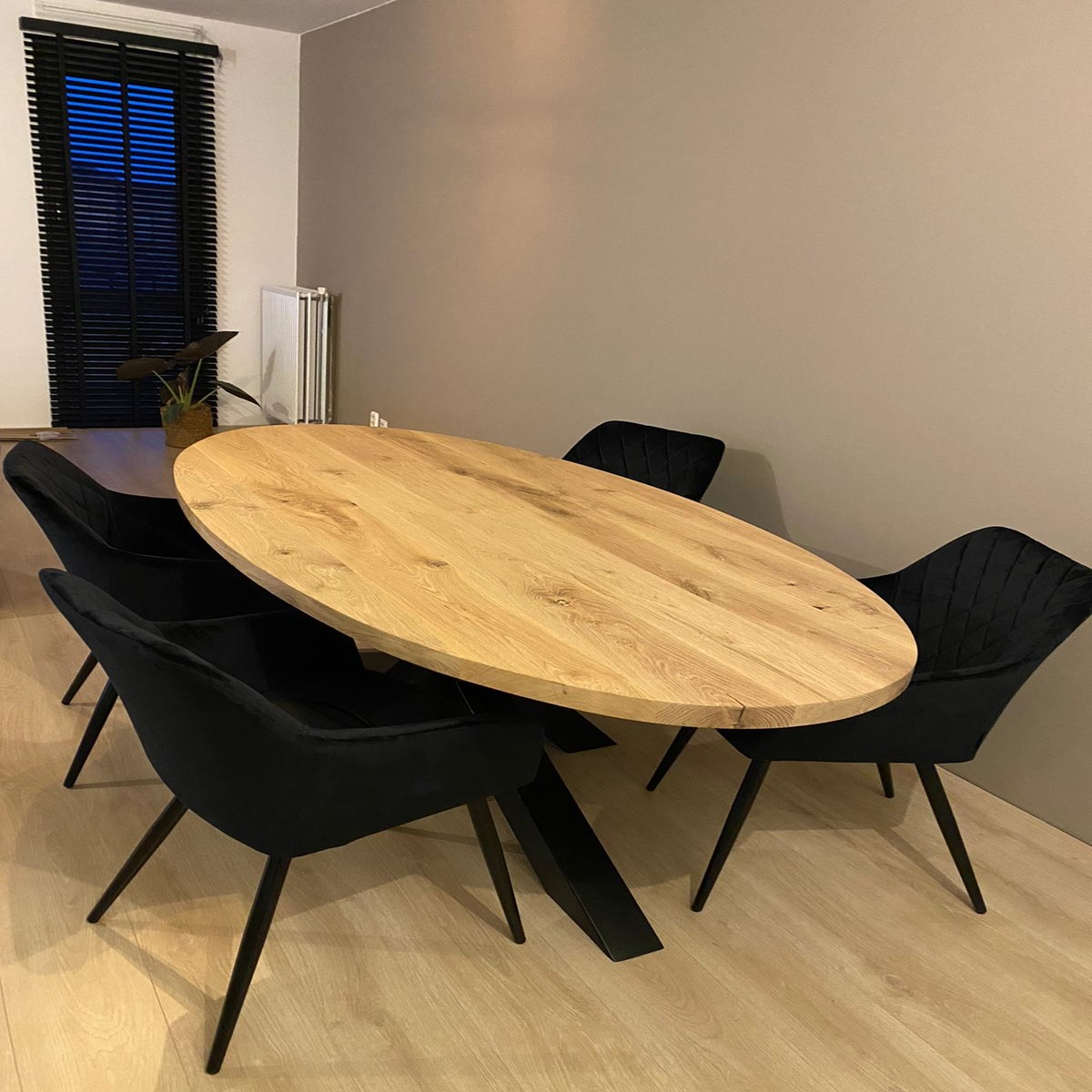 tischplatte holz oval eiche 1200x1200 foto tischplatte holz oval eiche