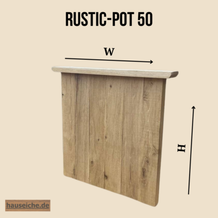 Tischbeine aus Massiveiche - Rusticpot-50 - 74 cm hoch