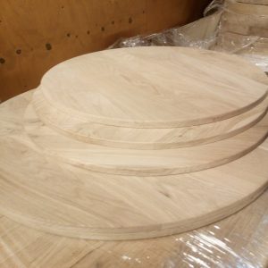 foto tischplatte holz rund eiche